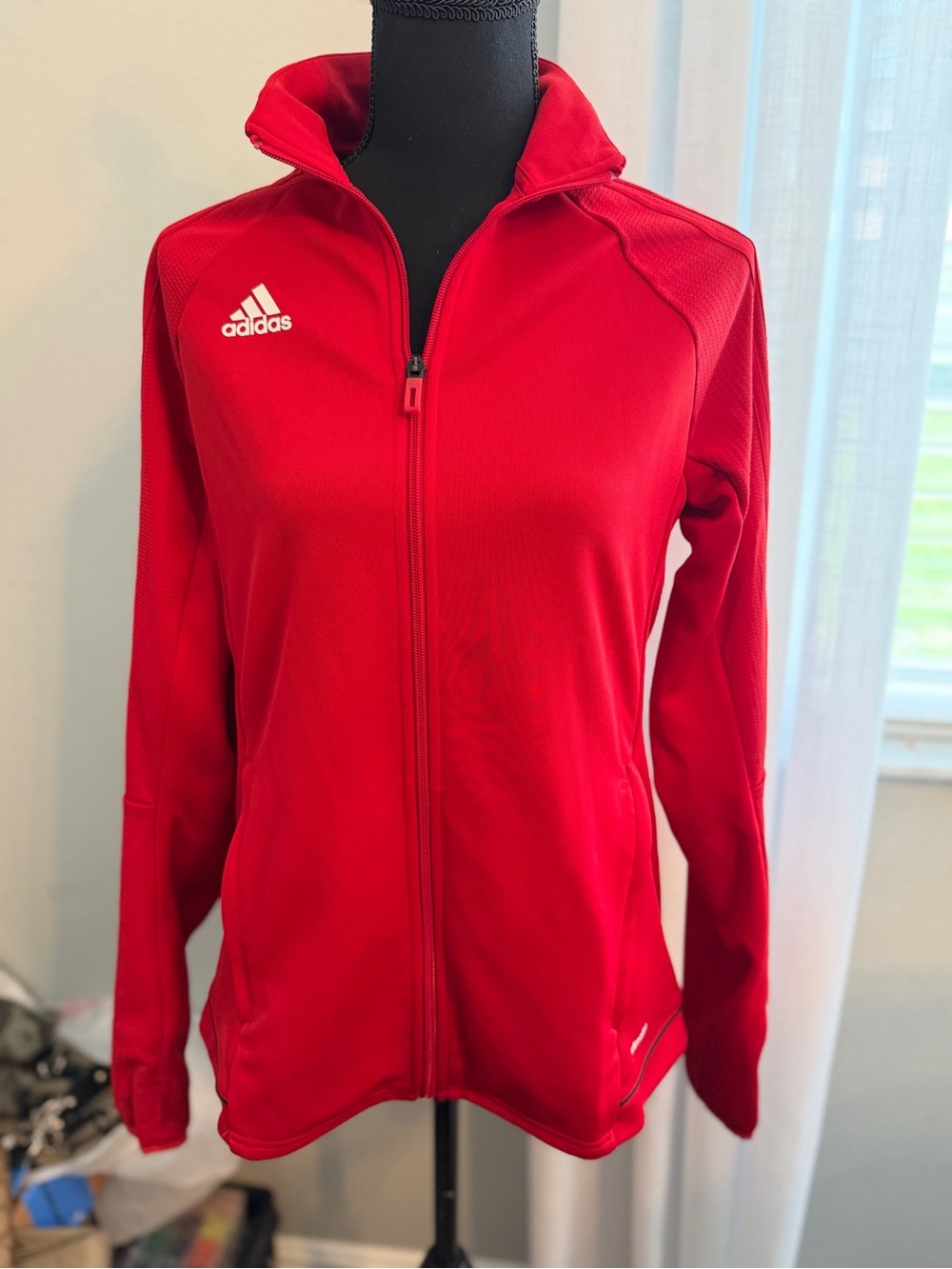 Adidas Red Athletic Jacket with Logo Youth Size 12-14